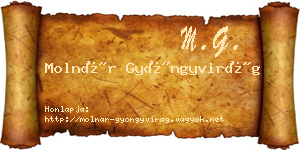 Molnár Gyöngyvirág névjegykártya
